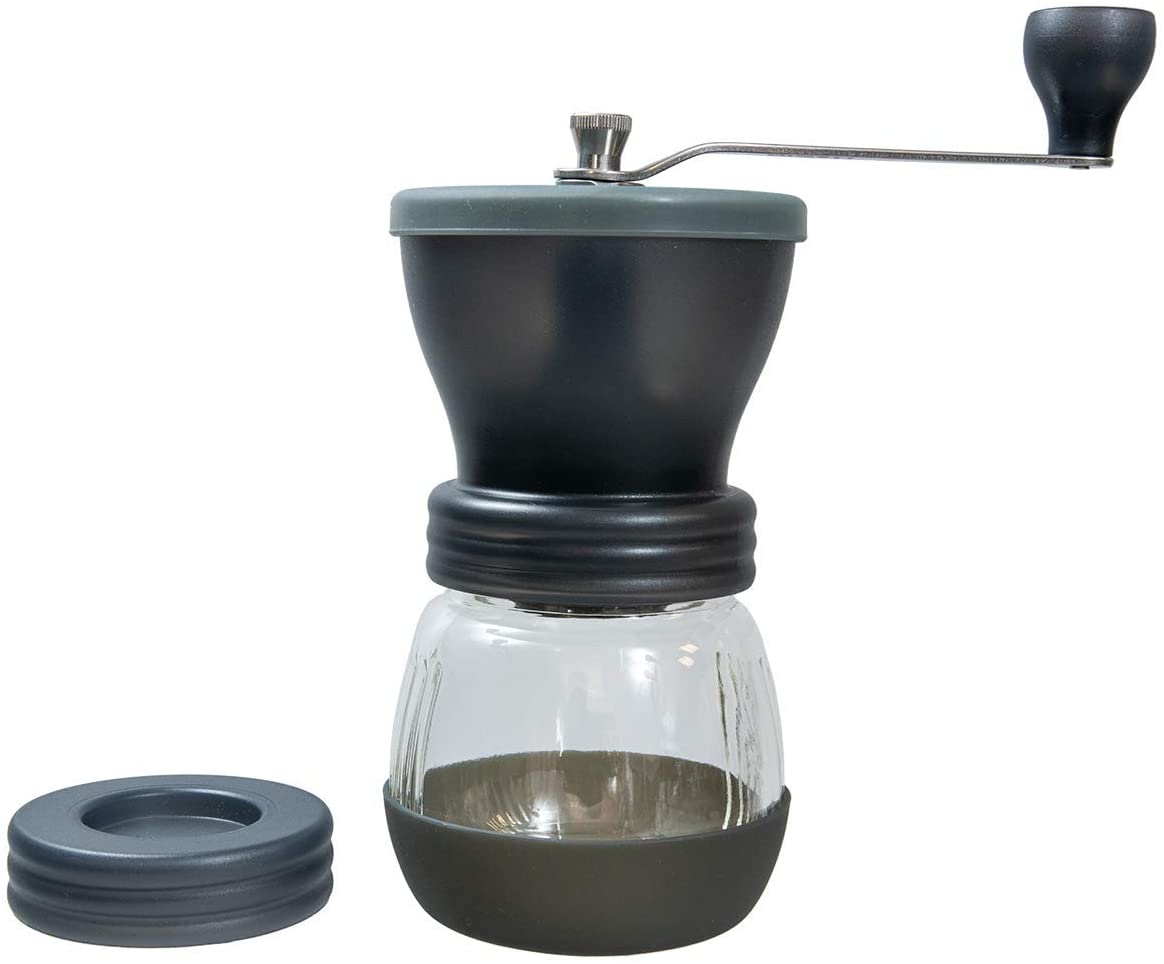 Fecihor Moulin à café manuel avec moulin à main et bec verseur pour cafetière 400 ml 